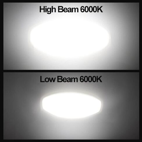 YSY 1pcs H4 LED Motorcycle Headlight Bulbs Hi Lo beam Motorbike 3000K Yellow 6000K White Scooter ATV Accessories Condensing Len Fog Lights (H4, White and Yellow) in Saudi Arabia