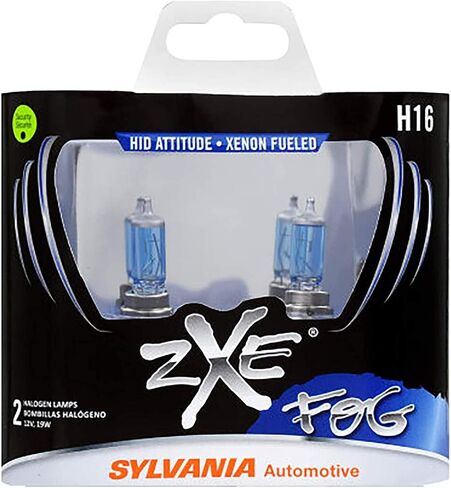 سيلفانيا - لمبة الضباب الهالوجين عالية الأداء H16 SilverStar zXe - مخرج ضوء أبيض ساطع، موقف HID، تقنية وقود زينون (تحتوي على لمبتين) in Saudi Arabia