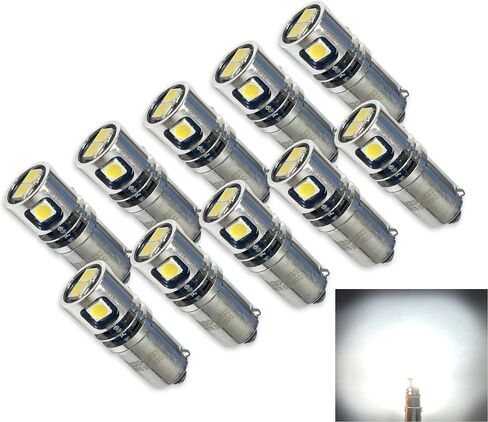 High Output 12/28VDC BA9S T3-1/4 Miniature Bayonet Base LED Replacement Bulb | Replaces Bulbs 12V: 1414 1416 1813 1816 1895 | 28V: 313 1495 1819 1820 1864 757 (2-Pack; Warm White) in Kuwait
