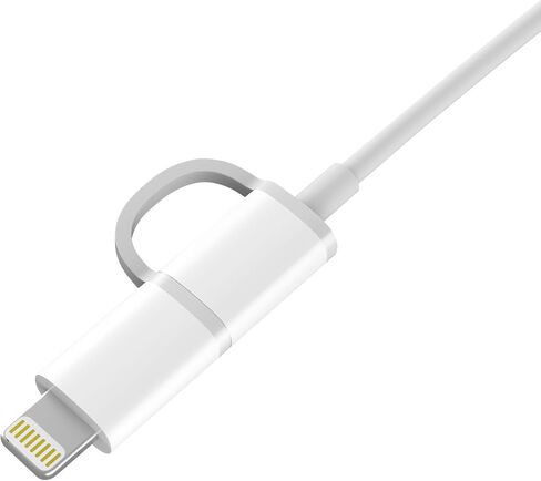 ZMI [3.3 قدم] كابل كومبو MFi وMicro-USB معتمد 2 في 1 لأجهزة iOS وAndroid، بطول 1 متر، للشحن ومزامنة البيانات لأجهزة iPhone وiPad وiPod والمزيد in Kuwait
