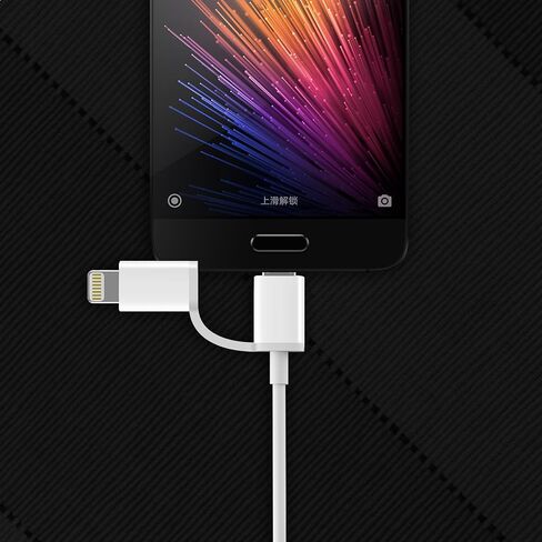 ZMI [3.3 قدم] كابل كومبو MFi وMicro-USB معتمد 2 في 1 لأجهزة iOS وAndroid، بطول 1 متر، للشحن ومزامنة البيانات لأجهزة iPhone وiPad وiPod والمزيد in Kuwait