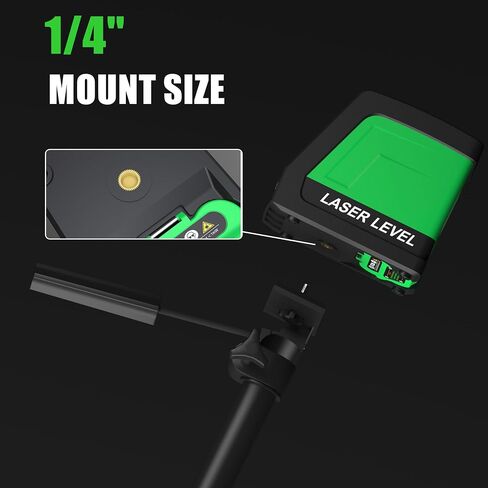 Green Laser Level, 100 Feet Self Leveling Cross Line Laser Level with Remote Control, High Precision & Brightness Laser Leveler Tool, Magnetic Bracket and Batteries Included in Kuwait