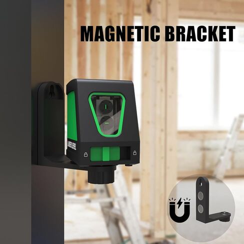 Green Laser Level, 100 Feet Self Leveling Cross Line Laser Level with Remote Control, High Precision & Brightness Laser Leveler Tool, Magnetic Bracket and Batteries Included in Kuwait