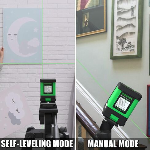 Green Laser Level, 100 Feet Self Leveling Cross Line Laser Level with Remote Control, High Precision & Brightness Laser Leveler Tool, Magnetic Bracket and Batteries Included in Kuwait