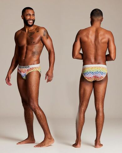 JOE BOXER Pride Edition Rainbow Mens Underwear Briefs 4-Pack, Microfiber Low-Rise Mens Briefs Underwear Pack of 4 in Saudi Arabia