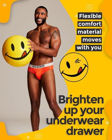 ملابس داخلية رجالي من JOE BOXER Pride Edition Rainbow مكونة من 4 قطع، ملابس داخلية رجالية منخفضة الارتفاع من الألياف الدقيقة، عبوة من 4 قطع in Kuwait