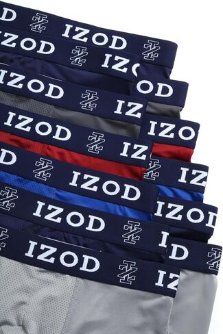 ملابس داخلية للرجال من IZOD - 12 قطعة سراويل داخلية رياضية ناعمة الأداء (S-XL) in Saudi Arabia