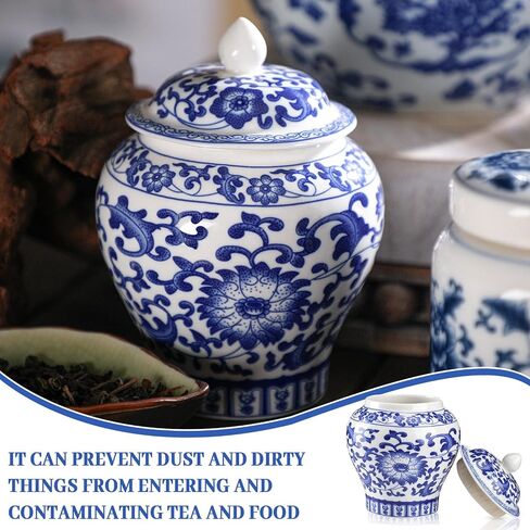 Set of 6 Small Blue and White Porcelain Vases Marble Vases Blue Chinoiserie Decor Gifts Ceramic Flower Vases Porcelain Classic Decor for Home Table Centerpieces Bookshelf(Retro) in Saudi Arabia