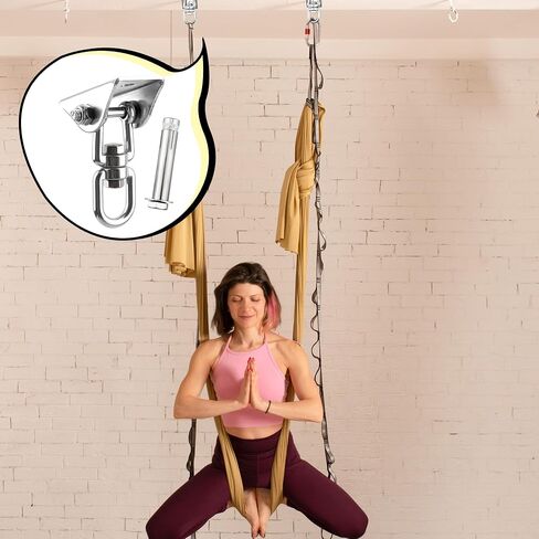 4 Pack Heavy Duty Swing Hangers 1200 LB Capacity Swing Hook Swing Hardware Kit 360° Swivel Stainless Steel Hammock Hook for Playground Porch Swing Hammock Punching Bag in Saudi Arabia