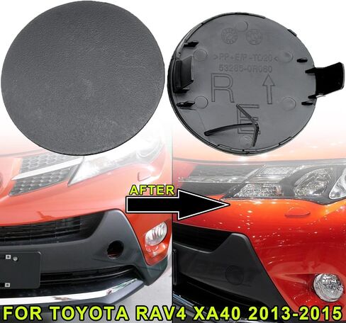 Fit for Toyota RAV4 AX40 2016-2018 Front Left & Right Bumper Tow Hook Eye Cover Cap Replace Part Number 532850R080, 532860R080(2PCS) in Saudi Arabia