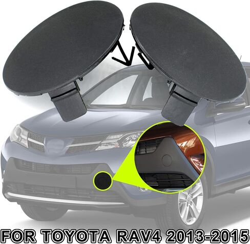 Fit for Toyota RAV4 AX40 2016-2018 Front Left & Right Bumper Tow Hook Eye Cover Cap Replace Part Number 532850R080, 532860R080(2PCS) in Saudi Arabia