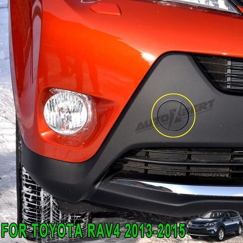 Fit for Toyota RAV4 AX40 2016-2018 Front Left & Right Bumper Tow Hook Eye Cover Cap Replace Part Number 532850R080, 532860R080(2PCS) in Saudi Arabia