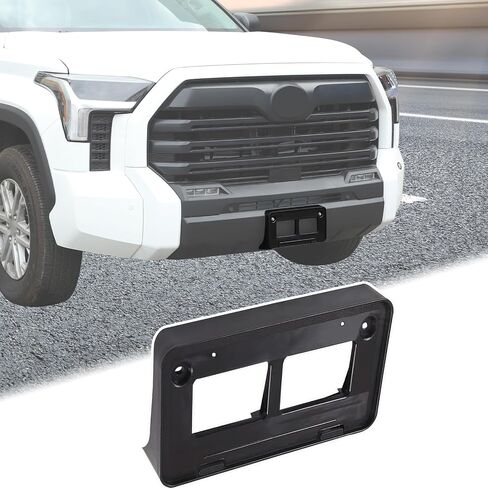 Car Front License Plate Frame Bracket Compatible with Toyota Tundra 2022-2024 Front License Plate Tag Holder Mounting Mount Adapter Bumper Brackets Frame Trim Cover Tag Holder Replacement Accessories in Saudi Arabia