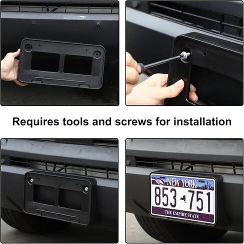 Car Front License Plate Frame Bracket Compatible with Toyota Tundra 2022-2024 Front License Plate Tag Holder Mounting Mount Adapter Bumper Brackets Frame Trim Cover Tag Holder Replacement Accessories in Saudi Arabia