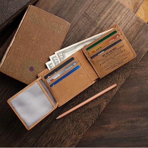 هدايا عيد ميلاد الأب للرجال، محفظة من الأب إلى الابن، هدايا التخرج للابن من الأب بابا، أفكار هدايا للرجال، محافظ للرجال، محافظ جلدية للرجال، محافظ جلدية للرجال، محفظة ثنائية الطي in Kuwait