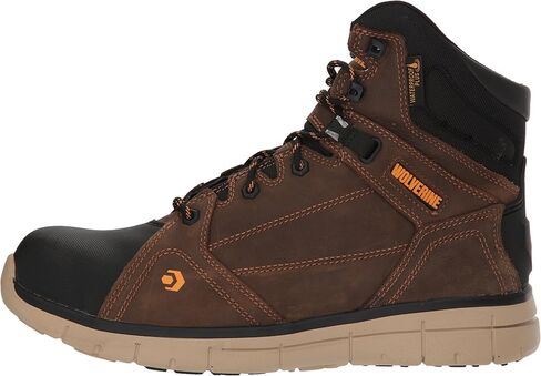 Wolverine Men's Rigger WPF Composite-Toe Mid Wedge Construction Boot, Summer Brown, 12 Extra Wide US in Saudi Arabia