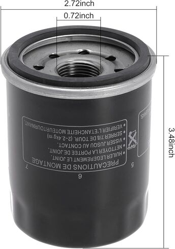 استبدال فلتر الزيت 8M0162829، 8M0065104، 8M0162830، 8M0065103، 822626K04، 822626Q04 لمحركات Mercury and Mariner 25-115HP رباعية الأشواط (حزمة من 2) in Kuwait