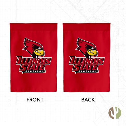 Desert Cactus Illinois State University Garden Flag Redbirds ISU Banner 100% Polyester (Design C) in Saudi Arabia