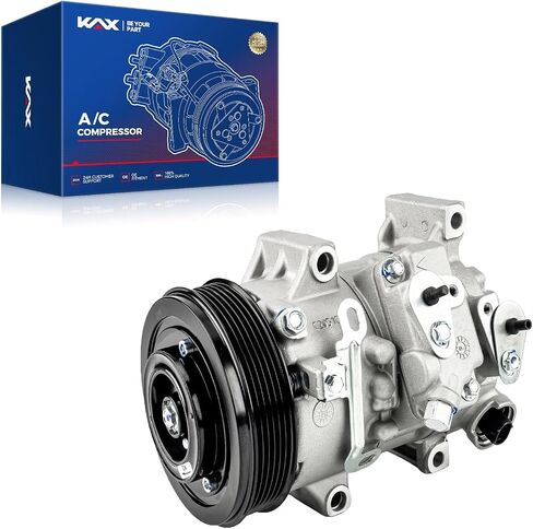 KAX Air Conditioner AC Compressor with Clutch, 68328 replacement for Toyota Corolla 2009-2010 1.8L Sedan, Matrix 2009-2012 1.8L Wagon, xD 2008-2014 1.8L Hatchback in Saudi Arabia