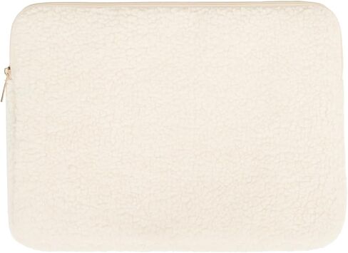 Plush Puffy Laptop Sleeve 13-16 Inch Laptop Sleeve. Beige Laptop Sleeve 14 inch Laptop case Computer Bags for laptops for Women Computer case for MacBook case Laptop Carrying case for Computer Bag in Kuwait