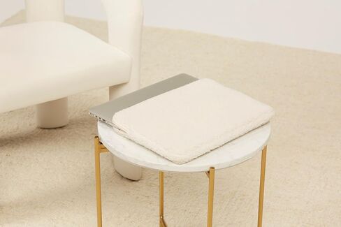 Plush Puffy Laptop Sleeve 13-16 Inch Laptop Sleeve. Beige Laptop Sleeve 14 inch Laptop case Computer Bags for laptops for Women Computer case for MacBook case Laptop Carrying case for Computer Bag in Kuwait