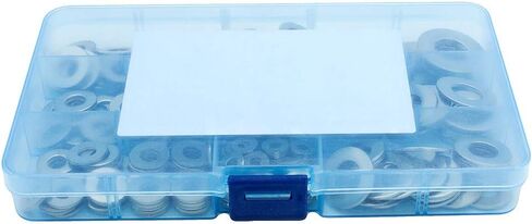 320 قطعة 9 مقاسات SAE 304 غسالات مسطحة من الفولاذ المقاوم للصدأ - 1/2 7/16 3/8 5/16 1/4 12# 10# 8# 6# مجموعة متنوعة من حشيات الأجهزة in Kuwait