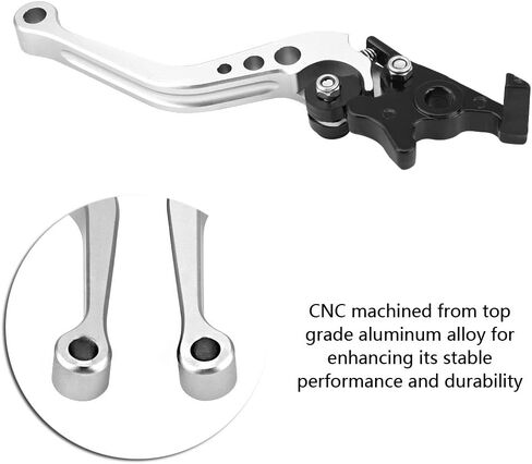 for Motorcycle Clutch Lever 1 inch Clutch Brake Lever CNC Aluminum Motorcycle Clutch Drum Brake Lever Handle 22mm 7/8" for Motorcycles Below 400cc Small Displacement Motorcycles in Saudi Arabia