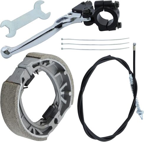 ذراع الفرامل بالمقبض الأيسر + كابل فرامل الطبل الخلفي + مجموعة أحذية الفرامل لكولمان CT200U CT200U-EX BT200X Baja Warrior MB165 MB200 Massimo 196cc 5.5hp 6.5hp Motor Mini Bike ATV Scooter Parts in Kuwait