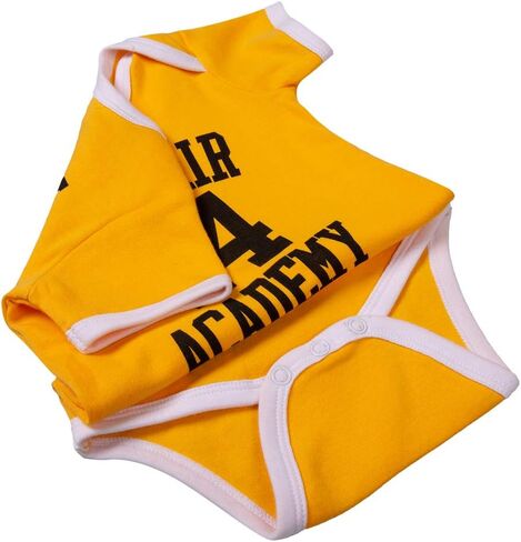 PDTXCLS TANGDIAABBCC Newborn Baby Boy Smith #14 Bel Air Academy Retro Basketball Girl Bodysuits Onesie Yellow (0-6 Months) in Saudi Arabia