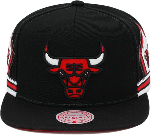 قبعة Mitchell & Ness Chicago Bulls NBA قصيرة بخطاف Snapback - أسود/أحمر/أبيض in Saudi Arabia