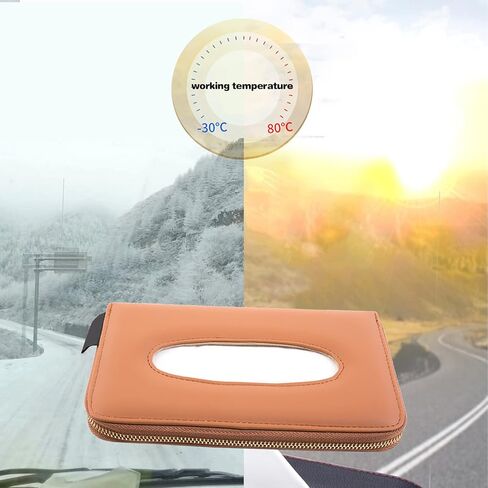 حامل مناديل السيارة، حامل مناديل واقي من الشمس، حامل قناع السيارة، حامل علبة مناديل للسيارة، صندوق مناديل تلقائي، حقيبة محفظة مناديل المقعد الخلفي، حامل صندوق مناديل جلد صناعي (رمادي) in Kuwait