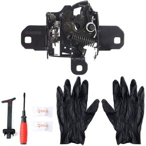 Hood Latch Lock, Car Engine Hood Latch Pin Lid Lock Assembly Fit for Beetle 1998-2010 + Pull Handle 1C0823509AE