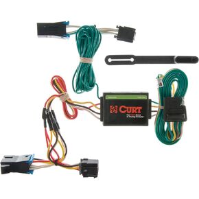 Curt Manufacturing CURT 55335 Vehicle-Side Custom 4-Pin Trailer Wiring Harness, Fits Select Chevrolet Express, GMC Savana 1500, 2500, 3500