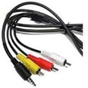 Replacement STV-250 STV-250N Stereo Video AV Cable Cord for Canon DC40, DC50, DC100, DC210, DC220, DC230, DC310, DC320, DC330, DC410, DC420, GL1, GL2, XH A1, XH A1S, XH G1, ZR, ZR10, ZR100, ZR200, ZR25MC, ZR45MC, ZR50MC, ZR60, ZR65MC, ZR70MC, ZR80, ZR85, 
