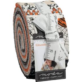 Deb Strain Ghostly Greetings Jelly Roll 40 2.5-inch Strips Moda Fabrics 56040JR