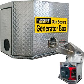 Stromberg Carlson Gen Secure Generator Box - Storage For Your Items - Anti-Theft, Propane Ventilation, and Trailer Ready - Bolts to CC-255 Tray - A-Frame 4" Square Bumper Adapters Coming in 2024