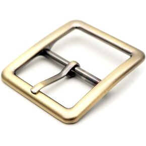 CRAFTMEMORE 1pc 1.5 Inches Single Prong Belt Buckle Square Center Bar Buckles Leather Craft Accessories SC711