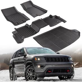 for Jeep Grand Cherokee Floor Mats 2022-2024(Not for WK or L or 6 Seat)All-Weather Waterproof OEM Car Floor Mats & Cargo Liner for Jeep Grand Cherokee Accessories 2022 2023 2024 4xe Altitude X