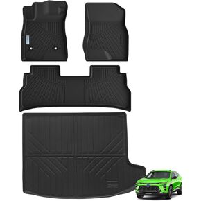 Floor Mats & Cargo Liner for 2024 Chevrolet Chevy Trax，TPE All Weather Waterproof Protection Car Floor Liners & Trunk mat Accessories for 2024 Chevrolet Trax-Black