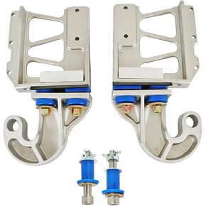 Hinge Hood Upper Pivot Bracket Kit + Lower Hood Pivot Kit + Hood Hinge Pivot Bushing Bolt Kit Replacement for Peterbilt 377 378 379 Replaces 13-04730L 13-04730R (Driver and Passenger Side)