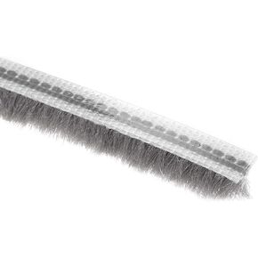 uxcell Brush Weather Stripping, Card-Slot Seal Strip Pile Silicon Weatherstrip Door Sweep Brush for Door Window, 5M/16.4Ft Length, 5x6mm/WxH