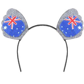 Needzo Koala Ears Australia Flag Headband, Australian Pride Hair Accessories, One Size