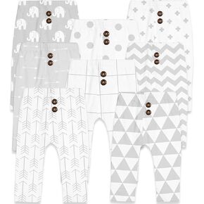 Cotton Baby Pants Set for Toddler Boys Girls 8 Pack Toddler Newborn to 24 Months