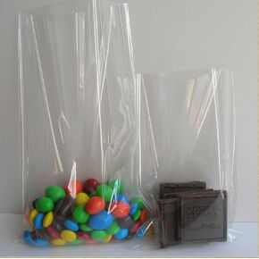Weststone - 200pcs 8" x 10" Crystal Clear Cello Bags Treat Bags Flat Top Open for Cake Pop, Lollipop Candy or Small Homemade Arts