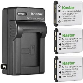 Kastar 1-Pack Li-42B Battery and AC Wall Charger Replacement for Olympus Tough 3000, Touch 770SW, TG-310 TG-320 VG-165 VG-180 VH-210 VR-310 VR-320 VR-325 VR-330 X-15 X-560WP X-600 X-730 X-785 X-790 in Kuwait