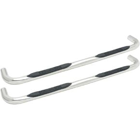 Westin 23-1680 E-Series 3 Nerf Step Bars fits 1999-2014 Silverado Sierra 1500 1999-2004 2500LD 2001-2014 2500 3500 Ext. Cab Polished SS 1 Pair