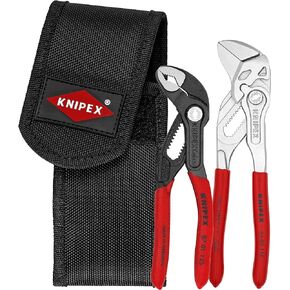 Knipex Tools 00 20 72 V01 كماشة صغيرة في حقيبة للحزام، أحمر، قطعتين