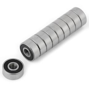 10pcs 623 2RS Ball, 623 Bearing 623 rs Bearing Bearings Double Rubber Sealed Bearings Mini Groove Ball Bearings 3x10x4mm