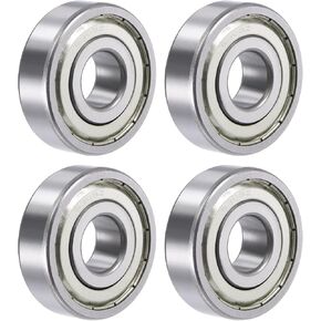 Uxcell 6305ZZ محامل الكرات الأخدود العميق 25 مم تتحمل 62 مم OD 17 مم سميكة مزدوجة محمية من الفولاذ الكروم 4 قطع in Kuwait