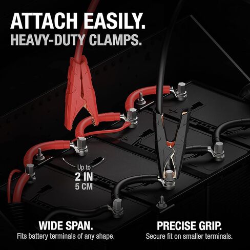 NOCO GBC005 Boost 72 بوصة (1.8 متر) ملحق مشبك بطارية بديل لـ GB500 Boost UltraSafe Lithium Jump Starter، متعدد الألوان، مقاس واحد in Kuwait